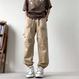 青少年潮牌工装裤男春夏季新款纯棉宽松百搭显高休闲裤K8903-P52，男装休闲裤，星座610（原A335）