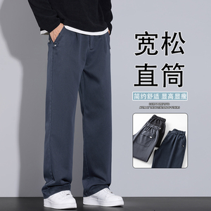 2025新款秋天裤子男款休闲裤高级感长裤百搭轻奢直筒裤K6661-P50图片