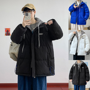 冬季ins韩版潮牌棉袄假两件棉服时尚休闲百搭棉衣外套MY277图片