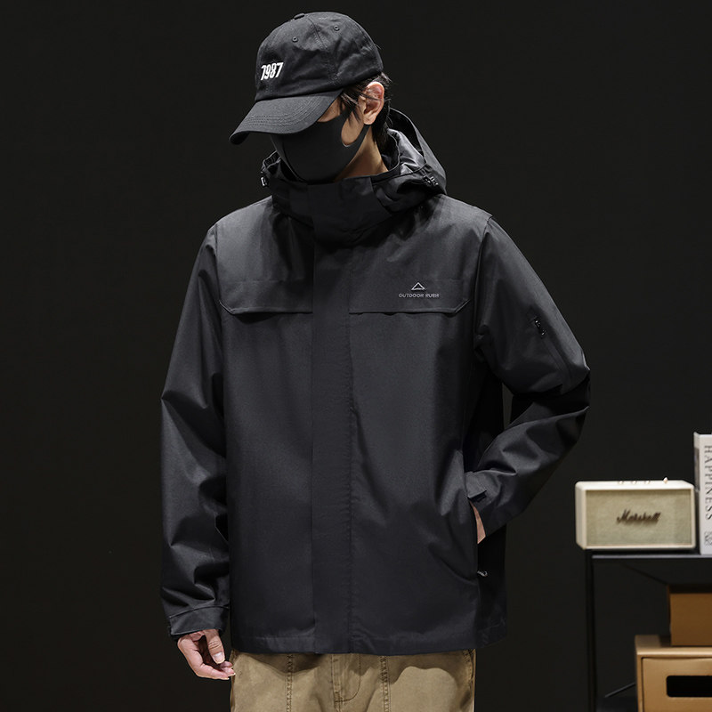户外男冲锋衣防风防雨新款2025秋季徒步登山外套夹克Q5573-P68,男装夹克,星座610（原A335）