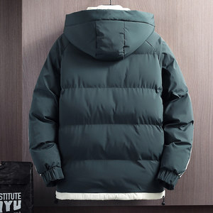 三防面料 品质款羽绒棉服男士冬季外套连帽棉衣加绒加厚M5811-P70图片