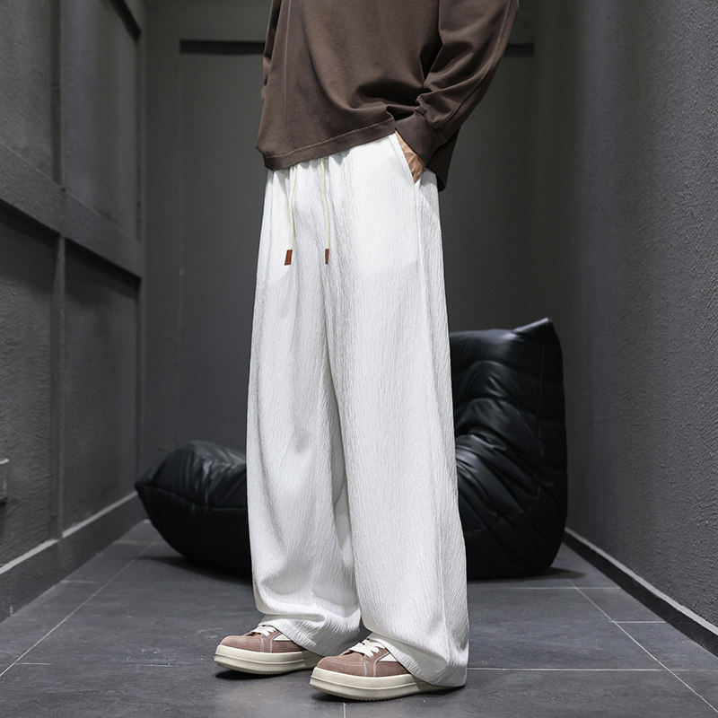 宽松长裤子男2026春季新款阔腿休闲直筒长裤Q29151-特P32,男装休闲裤,星座610（原A335）