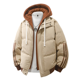 假两件棉服男士冬季宽松加厚保暖棉衣外套连帽棉袄MY0777-P82，男装棉衣，星座610（原A335）