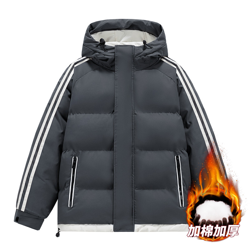 三防面料男款冬季加厚短款面包服户外大码宽松羽绒棉服M5811-P70,男装棉衣,星座610（原A335）