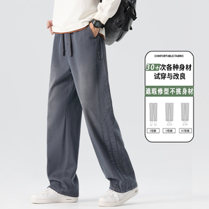 裤子男秋季潮流ins潮牌2025新款痞帅气百搭休闲长裤K6657-P52图片