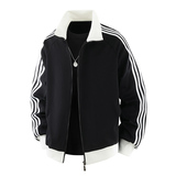 复古美式条纹立领夹克秋新款日系百搭oversize外套潮Q5567-P50，男装夹克，星座610（原A335）