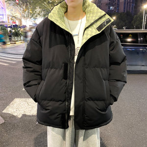三防面料冬天宽松立领休闲棉袄加厚保暖帅气百搭外套男M666-P75