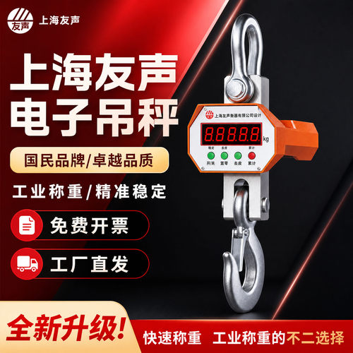 上海友声电子吊秤吊钩秤1t2t3t5t10t15吨无线打印OCS-5t直视吊称 - 封面