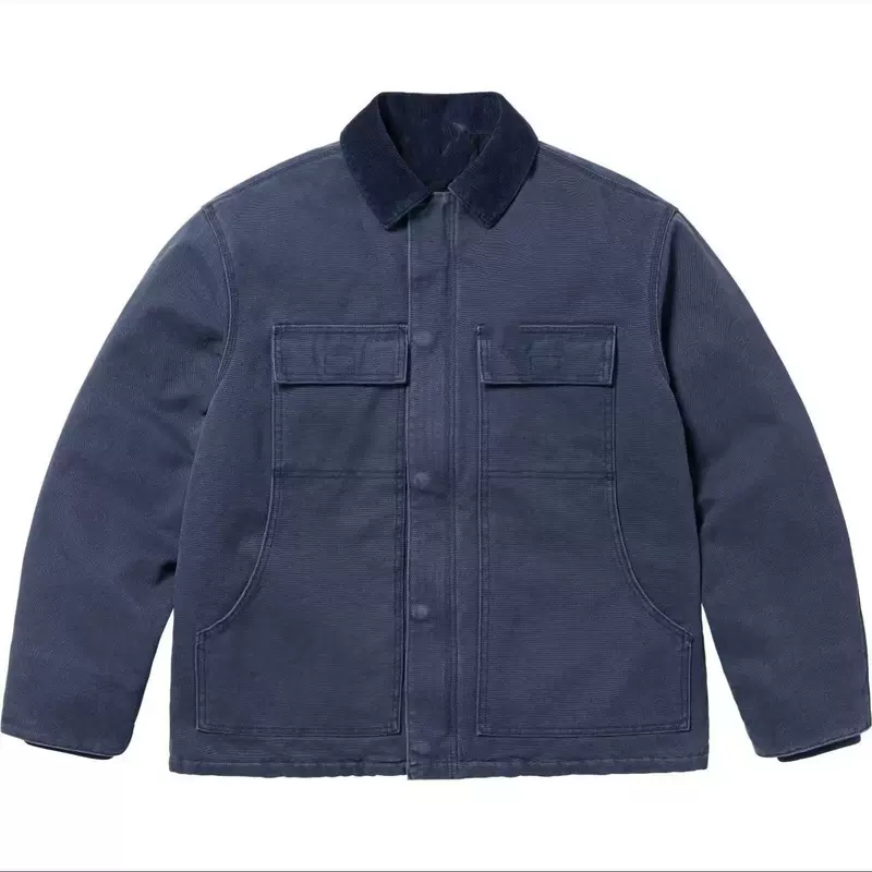 25SS OLD ENGLISH JACKET 水洗做旧 复古字体棉夹克 黑，藏蓝  S M L XL