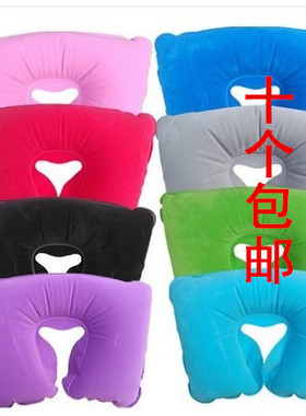 充气枕头旅行枕u型飞机靠枕颈椎护枕睡枕户外护脖u型枕