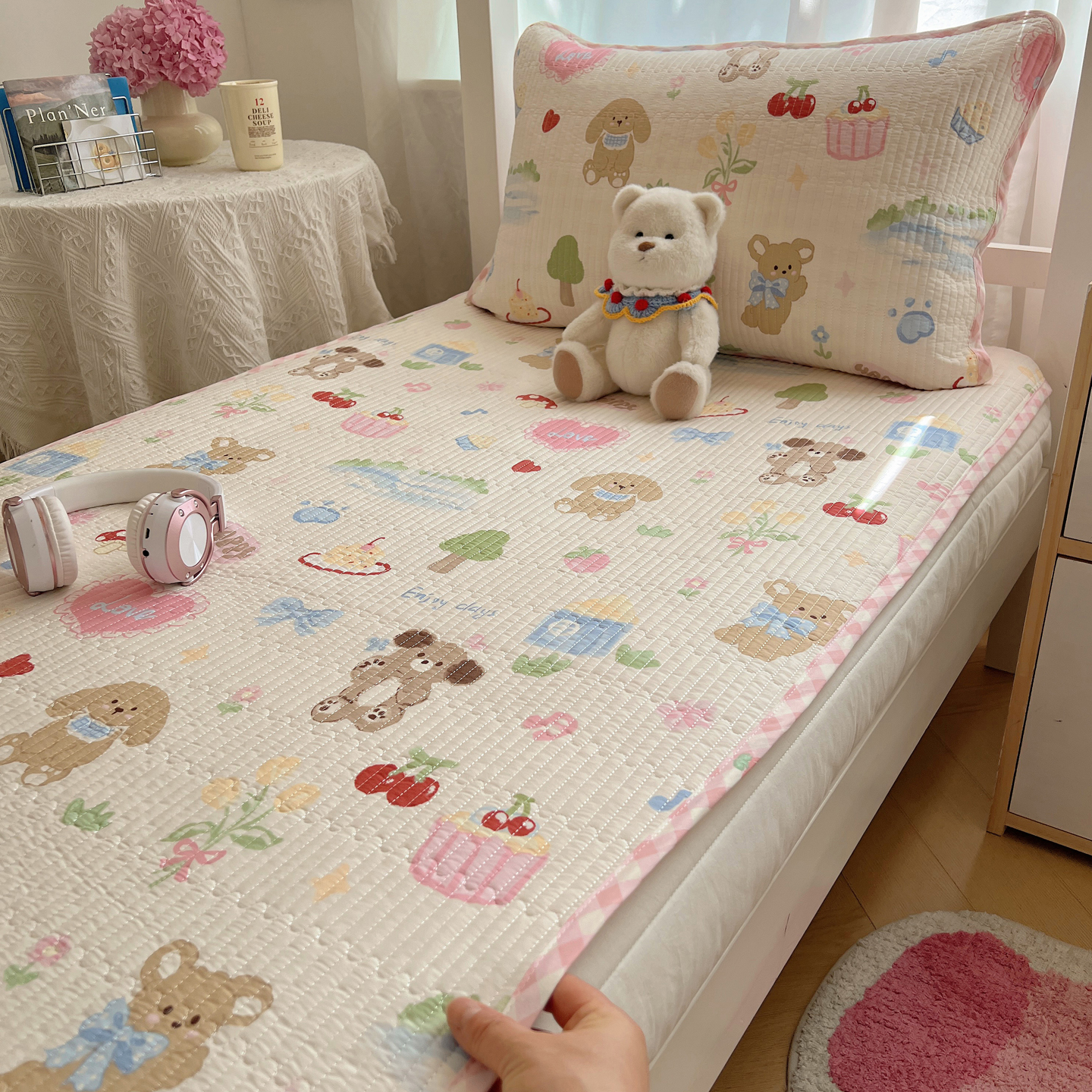 【双面全棉】正反两用床盖三件套