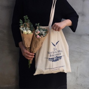 英国 诺丁山NottingHill Bookshop 老书店周边棉布袋环保袋购物袋