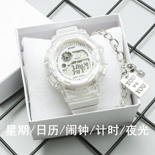 女款高颜值运动防水电子表