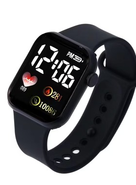 热卖新款LED电子手表方形防水数字时尚运动男女学生初中生电子表