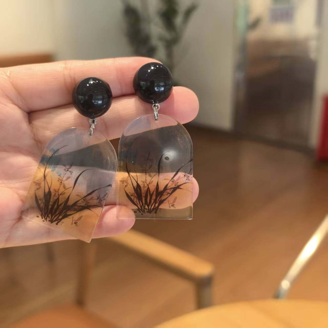 马年新品国风清冷中式亚克力耳环耳饰高级耳钉新款显瘦不掉色耳夹,饰品/流行首饰/时尚饰品新,耳环,淘宝优惠券,粉丝福利购,淘宝优惠卷