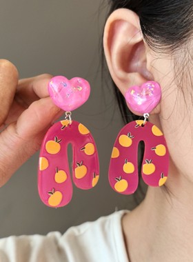 沐琪手作春夏少女无洞耳夹