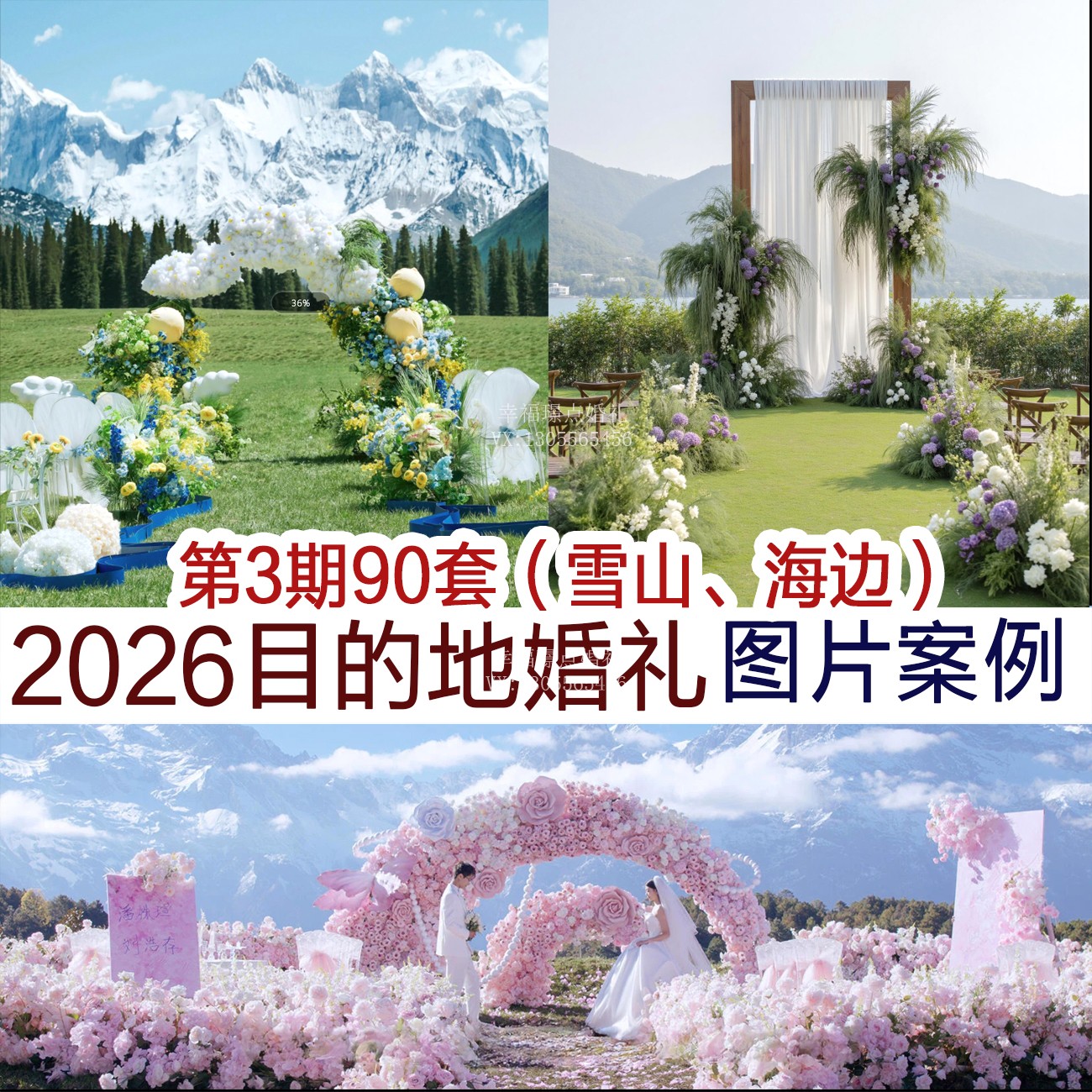 雪山海边目的地婚礼图片案例90套
