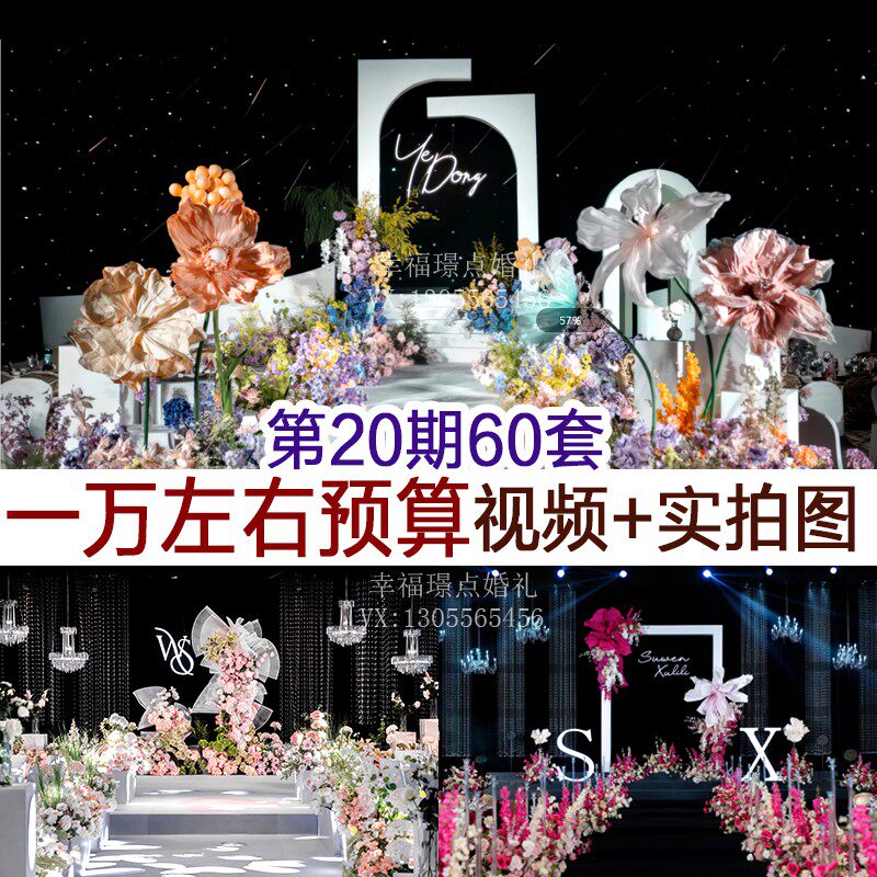 60款一万预算婚礼图片+视频案例