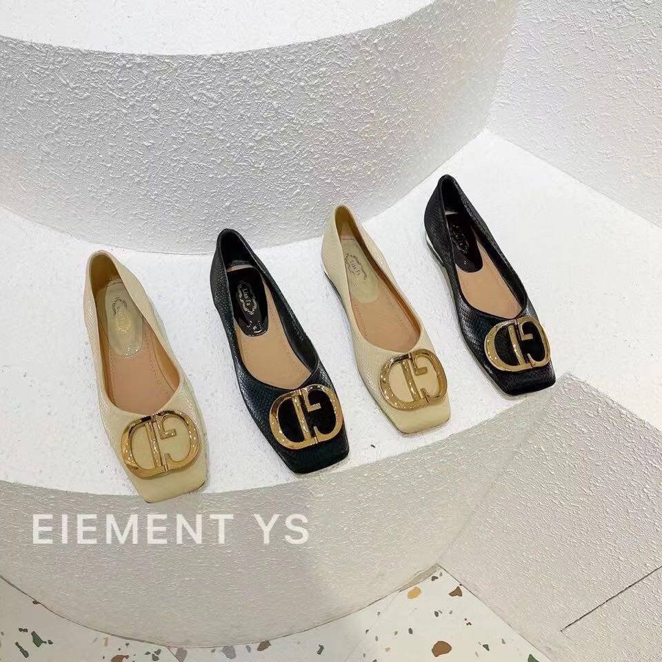 方頭單鞋女春款新款韓版百搭平底鞋瓢鞋奶奶鞋女溫柔風晚晚鞋