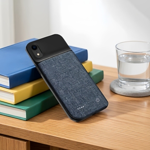 适用于苹果iPhone x/XR背夹式电池大容量XSmax无线充电宝XS薄电源