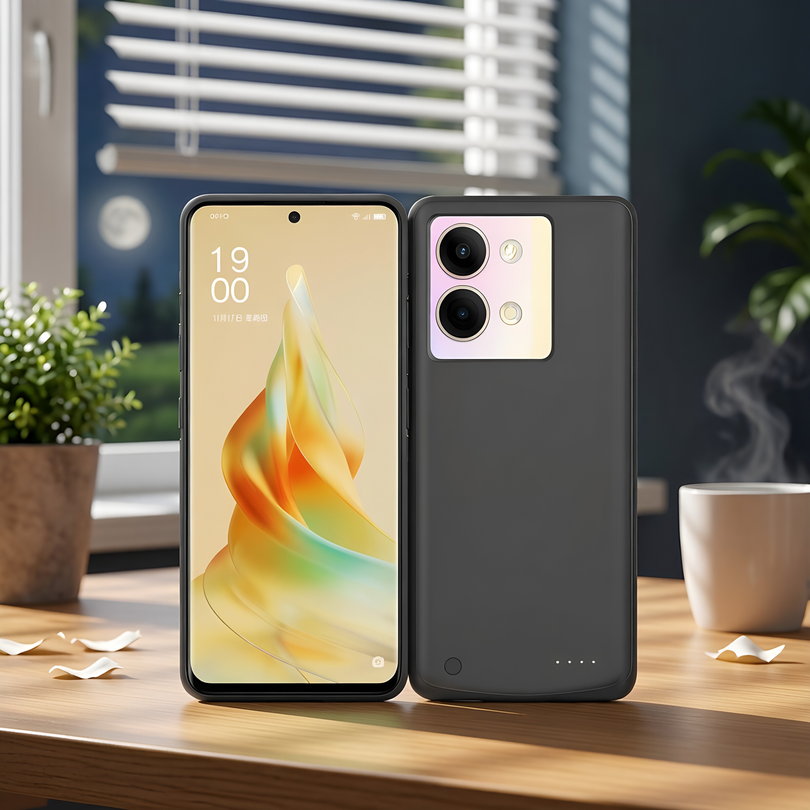 适用oppoReno9背夹式电池reno9pro+无线专用充电宝RENO9电源