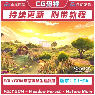 POLYGON 5.4 Meadow Forest Biom草地森林 虚幻 Nature UE5.1