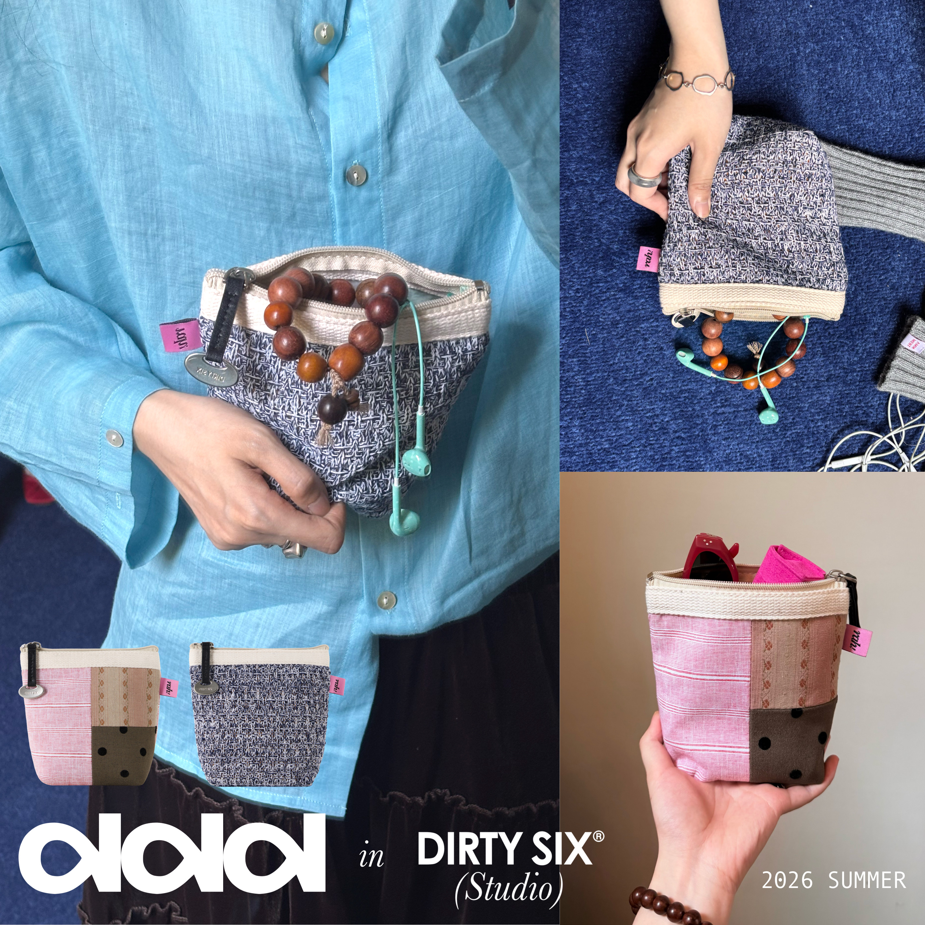 DirtySix 2026SS rahrah pouch! 随身小包 收纳化妆包
