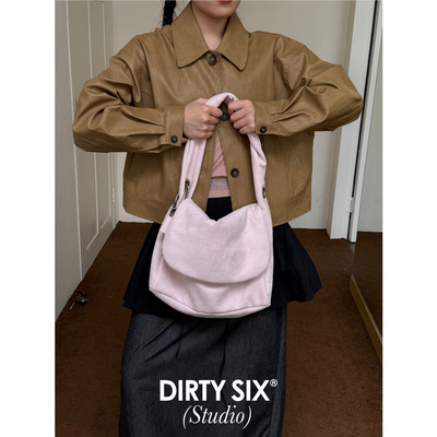 DirtySix原创扭扭包夹棉单肩包