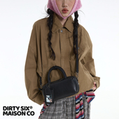 DirtySix 嘭嘭小方包 牛皮 原创 小塔油条包
