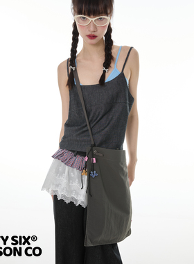 DirtySix 原创 moma tote  细肩带 大容量 尼龙环保袋