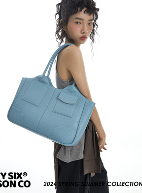 DirtySix /原创 尤里大托特 复古纹牛皮 大容量公文包