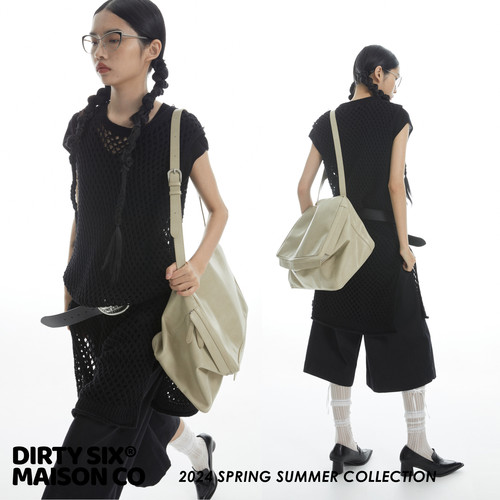 DirtySix原创折叠大饭盒单肩包