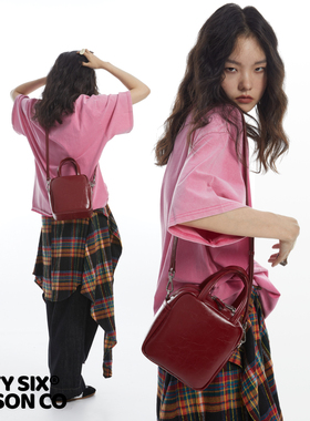 DirtySix /原创 cooperbag 库派小方包  牛皮单肩斜挎小方包