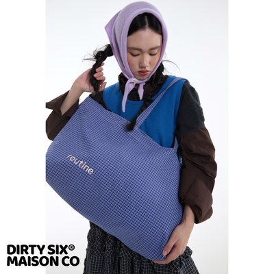 DirtySix大容量格子布包