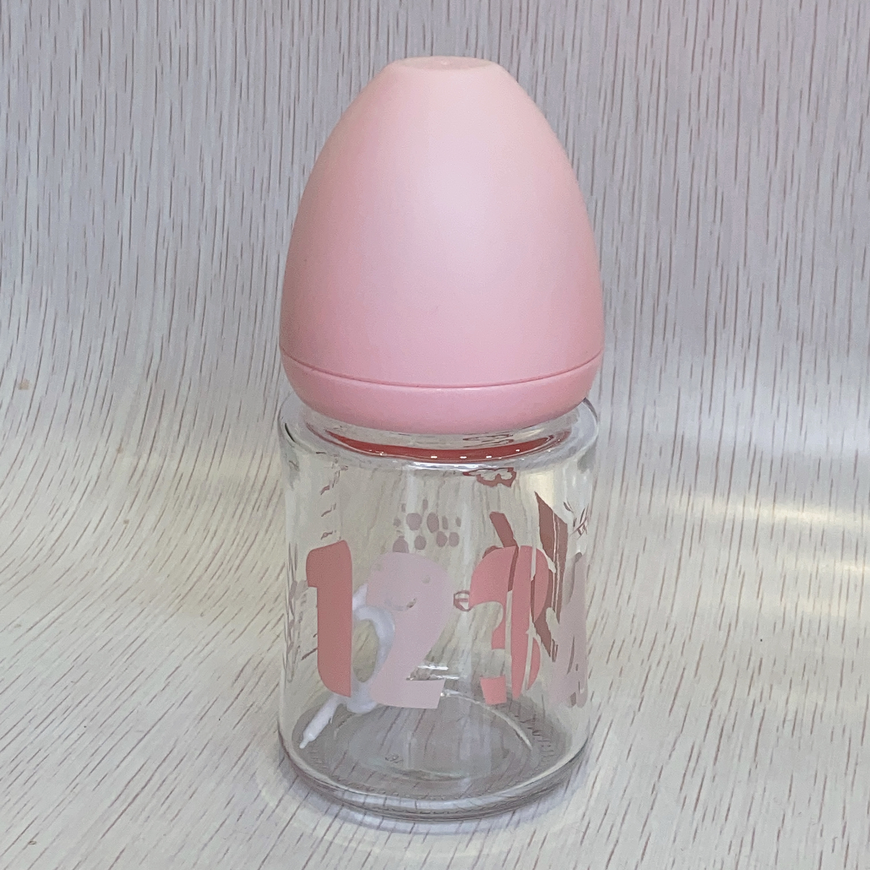 日康耐高温硼硅防胀气玻璃奶瓶