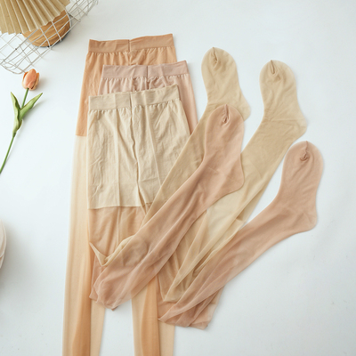 带脚型超薄连裤袜女夏季高透防勾丝袜不勒脚自然祼感肉色打底裤袜