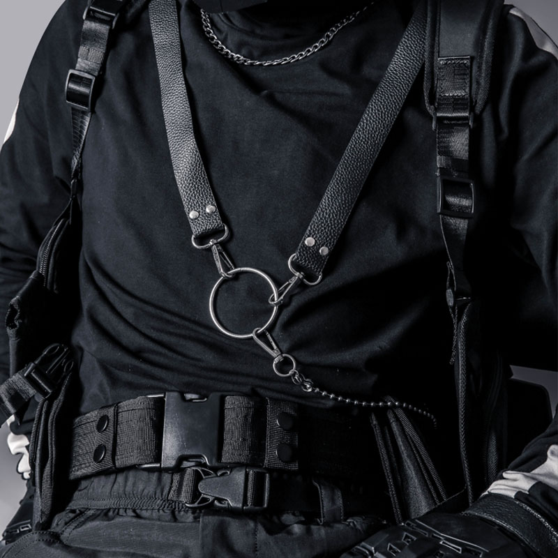 暗黑山本风皮带装饰品背带肩带