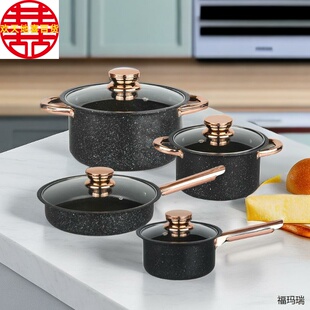 货源pots12厨房套装套装pcs酒店具产地不锈钢套装具件套跨境锅不