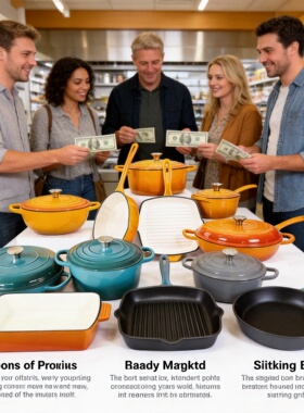 铸铁琳琅炊具组合套装7件套装 Enamelled cast iron cookware set