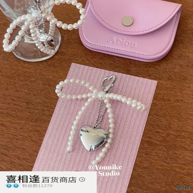 韩系ins新款甜妹珍珠蝴蝶