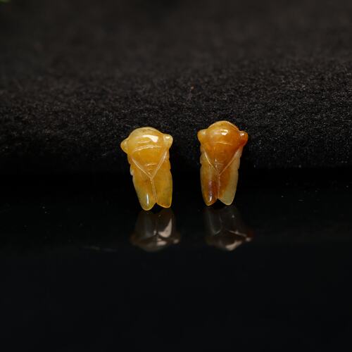 天然A货翡翠玉蝉知了小吊坠