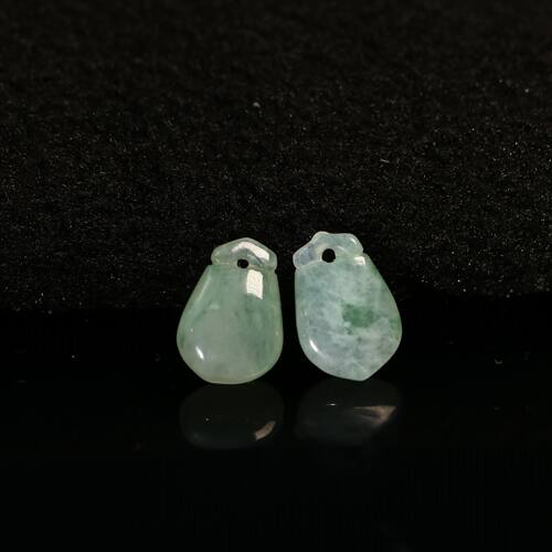 冰种飘蓝花天然A货翡翠福袋