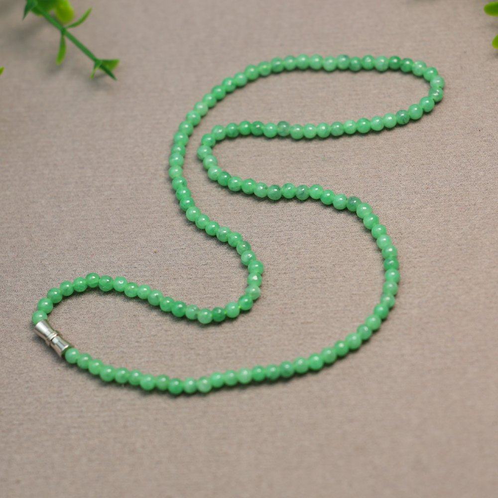 #H701一条冰种满绿天然A货翡翠小米珠小圆珠子项链手链,珠宝/钻石/翡翠,颈饰,淘宝优惠券,粉丝福利购,淘宝优惠卷