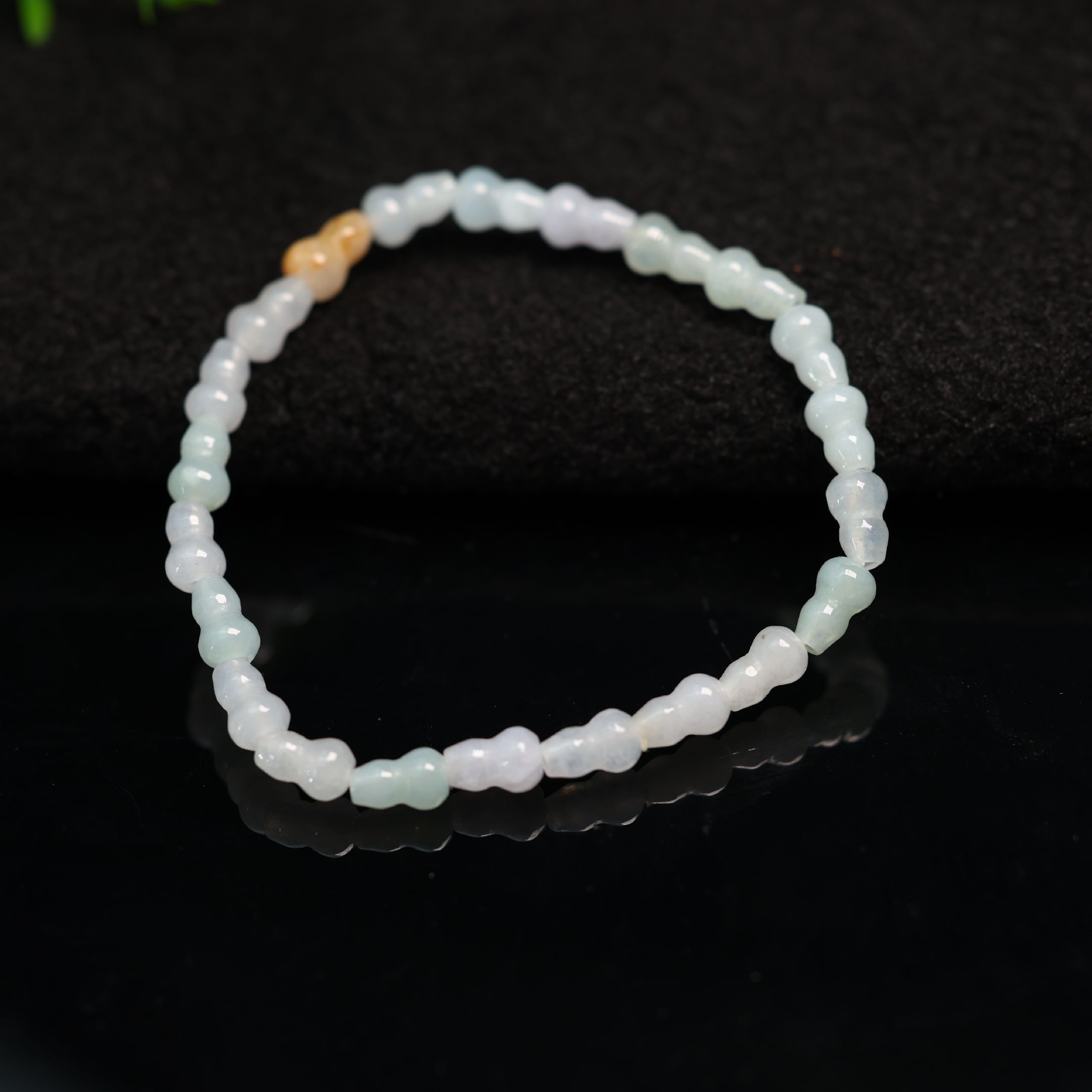 冰种缅甸天然A货翡翠葫芦手链