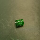 DIY手串珠串配件 I642满绿天然A货翡翠圆柱形管珠雕花桶珠