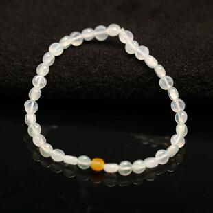 特价  一串老坑冰种天然A货翡翠算盘珠子手串手链 C779