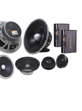 广州番禺-案例本田飞度升级黄金声学GT165.3三分频+GS-680DSP