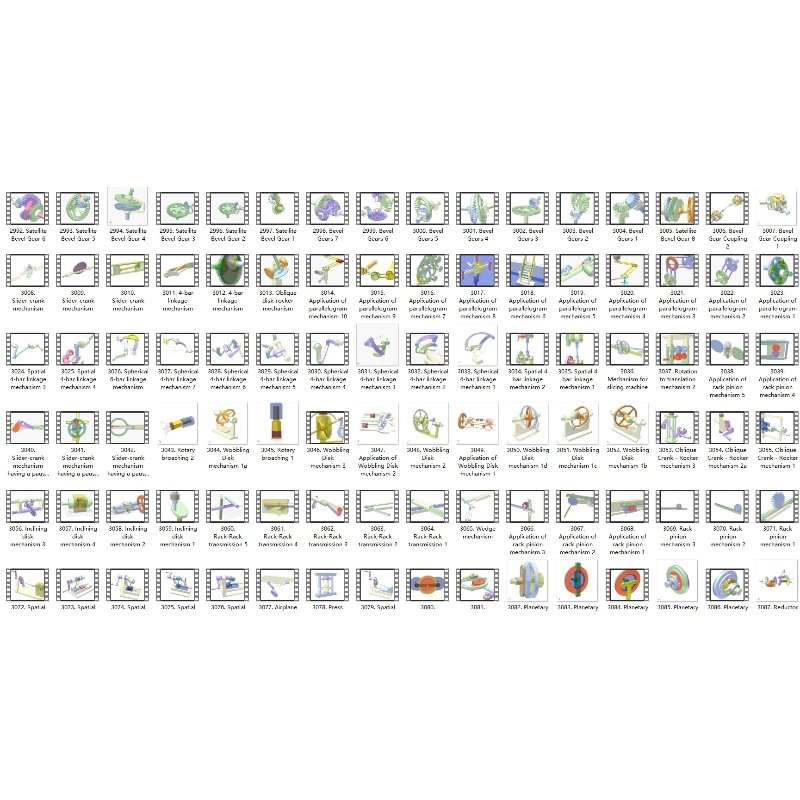 2万个机械原理动图结构设计原理图动画动态传动机构演示非标动图
