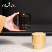 BYME百秘轻奢金属杯跨境热销香薰蜡烛高级氛围感大豆蜡伴手小礼物