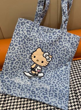黑皮HelloKitty帆布tbh野兽派家